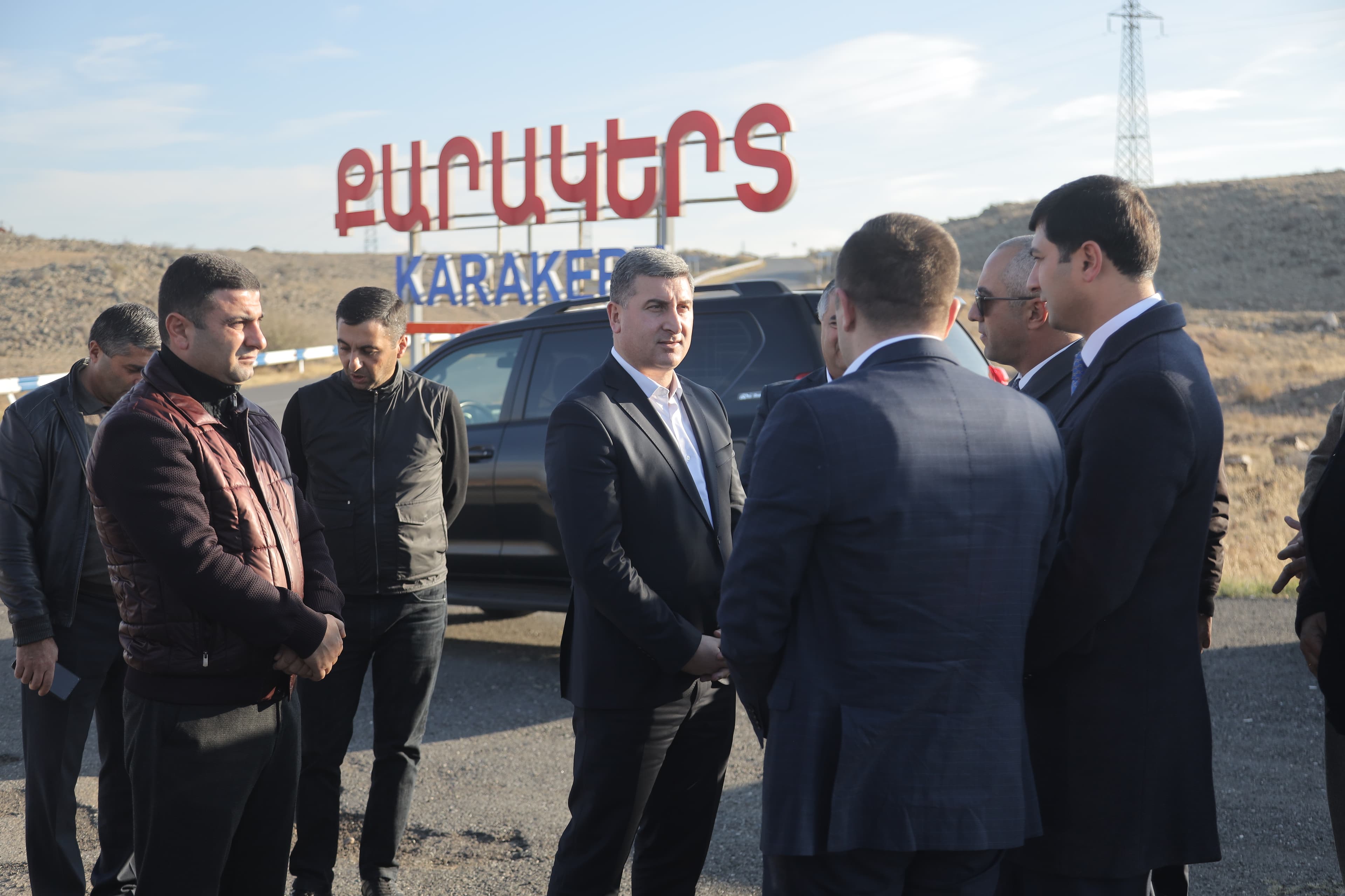 ՀՀ ՏԿԵ նախարար Գնել Սանոսյանը Արմավիրի մարզում ծանոթացել է պետական բյուջեի միջոցներով իրականացվող ճանապարհաշինական աշխատանքների ընթացքին