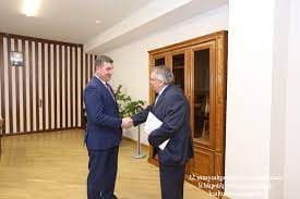 ՀՀ ՏԿԵ նախարար Գնել Սանոսյանն ընդունել է Հայաստանի Հանրապետությունում Չեխիայի դեսպան Բեդրիխ Կոպեցկիին