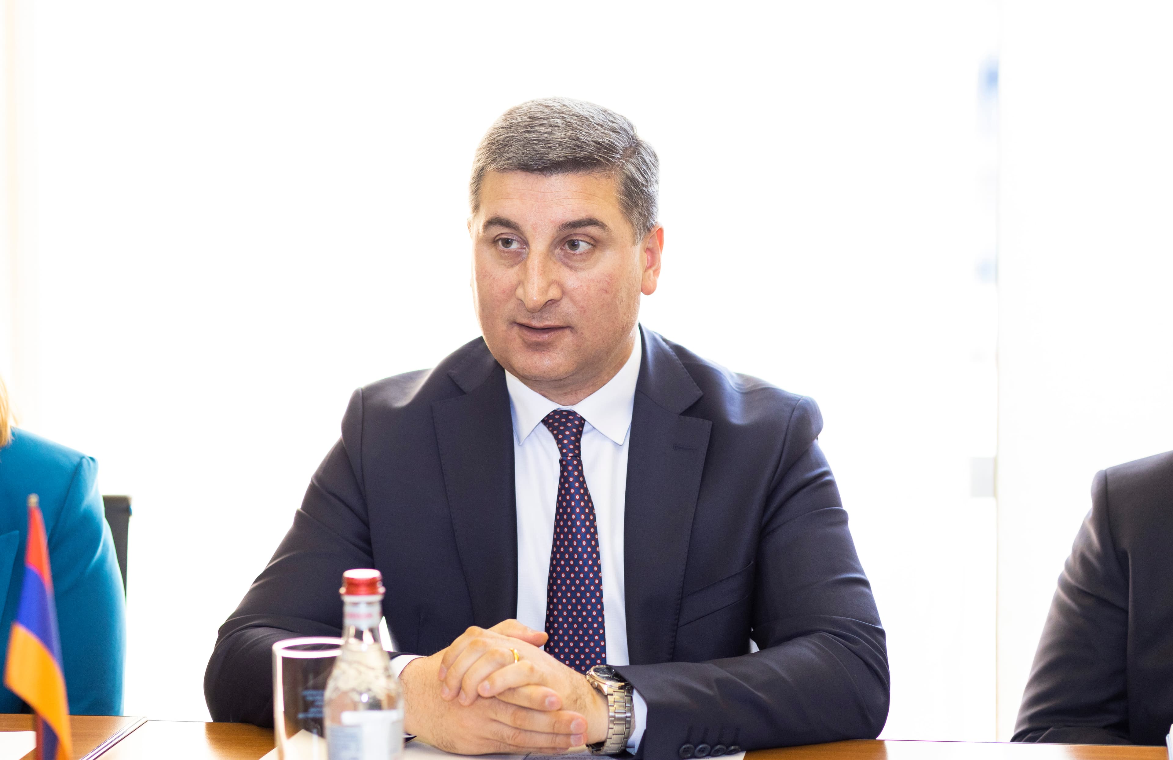 ՀՀ ՏԿԵ նախարար Գնել Սանոսյանն ընդունել է Սլովակիայի Հանրապետության էկոնոմիկայի նախարարի տեղակալ Պիտեր Գերհարտի գլխավորած պատվիրակությանը