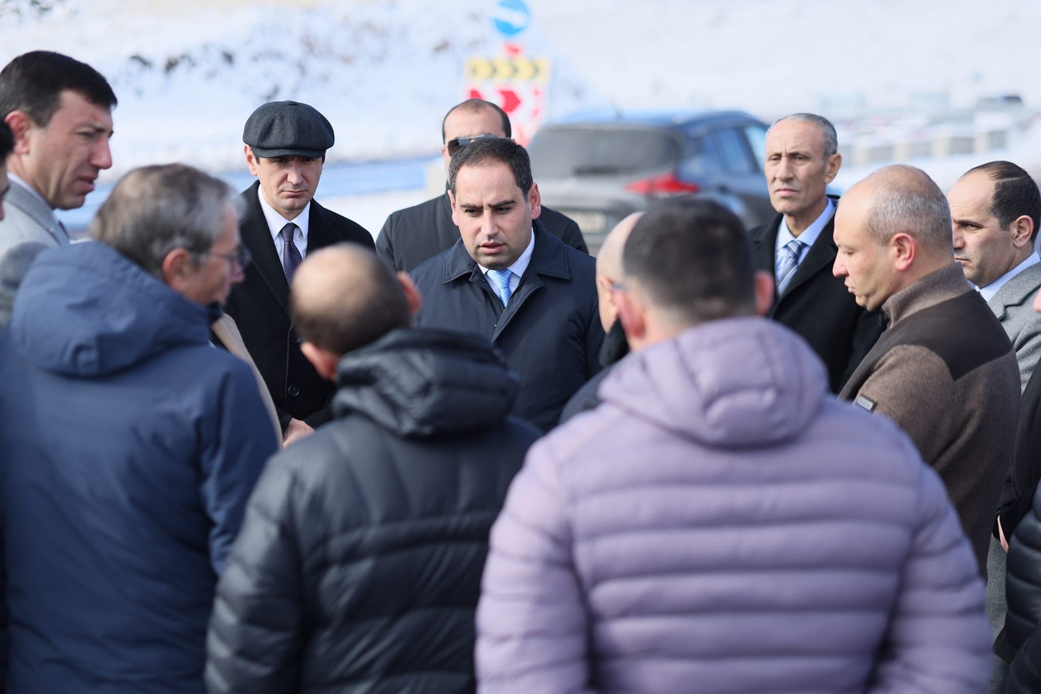 ՀՀ ՏԿԵ նախարար Դավիթ Խուդաթյանը հետևել է «Հյուսիս-հարավ»-ի Աշտարակ-Թալին հատվածում իրականացվող ճանապարհաշինական աշխատանքներին