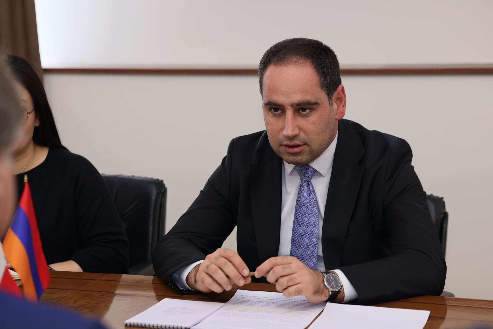 ՀՀ ՏԿԵ նախարար Դավիթ Խուդաթյանն ընդունել է ՀՀ-ում Իտալիայի Հանրապետության դեսպան Ալեսսանդրո Ֆերրանտիին
